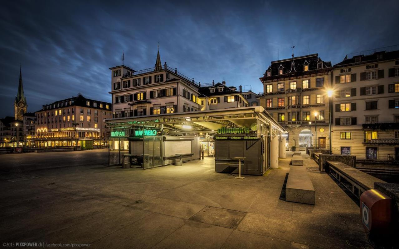 Pedestrian Area Close To Bahnhofstrasse Zürich Exterior foto